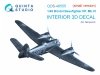 Quinta Studio QDS-48555 Bristol Beaufighter NF.Mk.VI 3D-Printed & coloured Interior on decal paper (Tamiya) (small version) 1/48